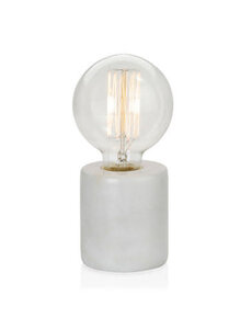 Andrea House White marble lamp  Ø8X9 cm