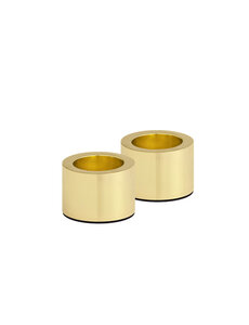 Piffany Light Candleholder taper, Matte brass, 2-pack,