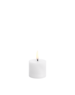 Piffany LED pillar candle, Nordic white, Smooth, 5x4,5