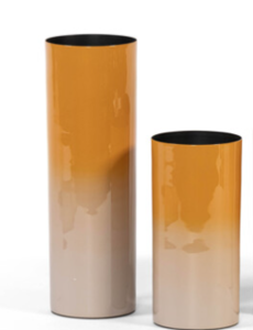 Dekocandle Vase 2 tone enamel small