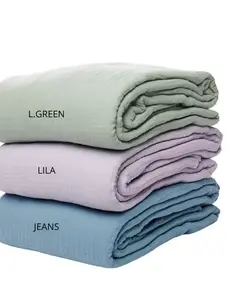 Passion home linen Crinkle plaid lichtgroen