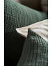 Passion home linen Crinkle sierkussen groen
