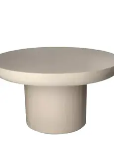 Pomax PIASTRO - salontafel - kalkpleister - DIA 60 x H 32 cm - grijs/beige