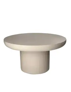 Pomax PIASTRO - salontafel - kalkpleister - DIA 60 x H 32 cm - grijs/beige
