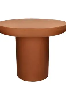 Pomax PIASTRO - salontafel - kalkpleister - DIA 50 x H 40 cm - terracotta