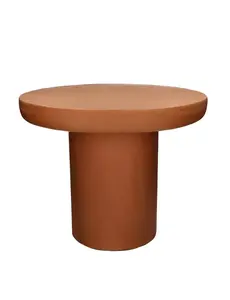Pomax PIASTRO - salontafel - kalkpleister - DIA 50 x H 40 cm - terracotta