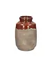 Pomax EARTH - vaas - terracotta - DIA 15,5 x H 22 cm - chocolade