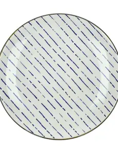 Pomax ANAFI - dessertbord - porselein - DIA 22 cm - blauw