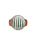 Pomax MYKONOS - ovenschotel/kom - porselein - DIA 12,3 x H 4 cm - groen