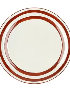 Pomax MYKONOS - dinerbord - porselein - DIA 27 x H 2,5 cm - roest