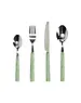 Pomax DALI - set/16 bestek 18/0 - roestvrij staal / porcelain - groen