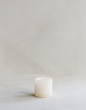 Ceramic by Rosa Theelicht Beige klein Matt