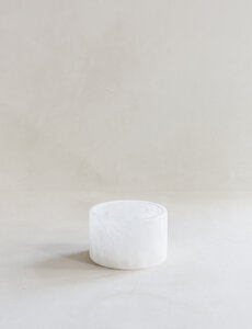 Ceramic by Rosa theelicht plat breed-will-wit