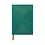 Designworks Collective Suedette Hardcover Journal - green - linear B