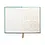 Designworks Collective Suedette Hardcover Journal - green - linear B