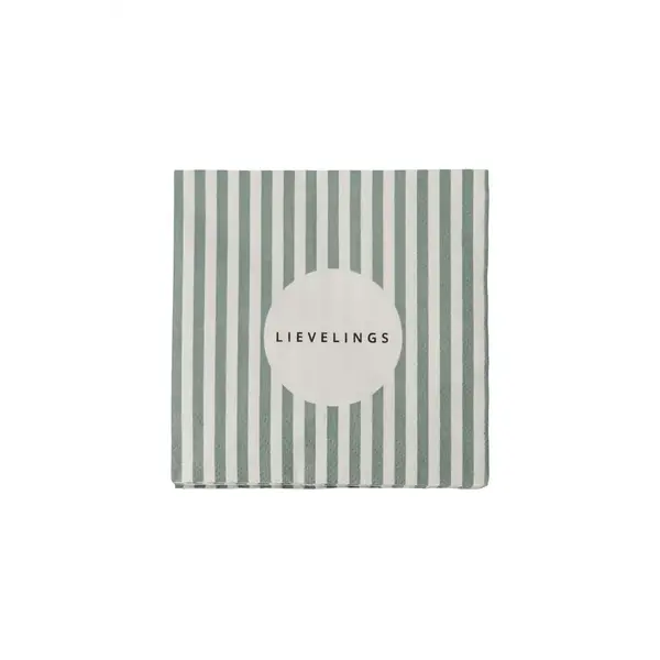 zusss servetten lievelings streep 12,5x12,5cm