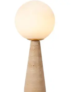 Lucide EVIN - Tafellamp - 1xE27 - Opaal