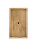 zusss Servethouder hout hartje 11x20cm naturel