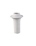 PTMD Rinder White matt ceramic wide ring vase high L