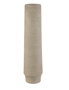PTMD Zonna Beige matt ceramic high vase L