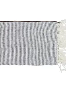 Pomax CIRQUE MAGIQUE - plaid/tafellaken - linnen - L 170 x W 130 cm - blauw