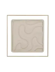 Pomax LA MARÉE BASSE - muur deco - hout - L 60 x W 3,5 x H 60 cm - beige