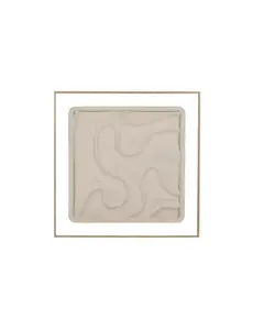 Pomax LA MARÉE BASSE - muur deco - hout - L 60 x W 3,5 x H 60 cm - beige