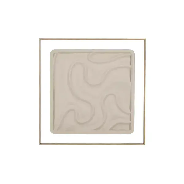 Pomax LA MARÉE BASSE - muur deco - hout - L 60 x W 3,5 x H 60 cm - beige