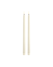 Piffany LED slim taper candle, Ivory smooth, 2-pack, 2.3x32cm