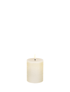 Piffany LED pillar candle, Vanilla, Rustic, 7,8x10 cm