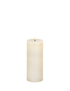Piffany LED pillar candle, Vanilla, Rustic, 7,8x20 cm