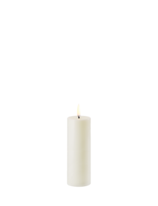 Piffany LED Pillar candle, Ivory, Smooth, 5x14,5 cm