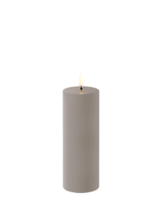 Piffany LED pillar candle, Sandstone, Smooth, 5,8x15,2 cm