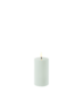 Piffany LED pillar candle, Dusty green, Smooth, 5,8x10,1 cm