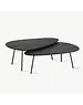 UNIT 14 Salontafelset Odil & Odil Nero Marquina (105x70x35 + 105x70x34)