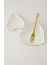 zusss Dipschaaltje goud hartje wit/goud wit / goud