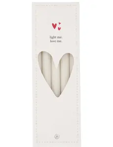 zusss Doosje met smalle kaarsjes off white