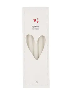 zusss Doosje met smalle kaarsjes off white