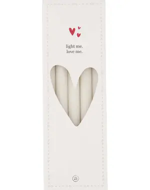zusss Doosje met smalle kaarsjes off white
