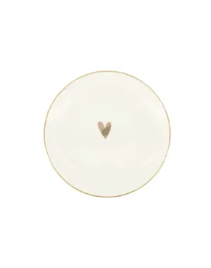 zusss Gebaksbordje hartje wit/goud wit / goud One size