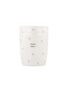 zusss Koffiemok hartjes lieve oma wit / lichtblauw wit / lichtblauw