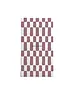 zusss servetten rechthoek happiness wit/burgundy