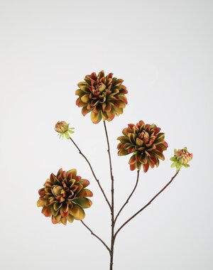 Colours & Green Dahlia Spray x5 90cm