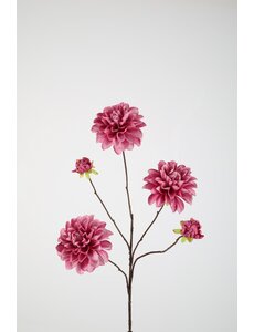 Colours & Green Dahlia Spray x5 90cm