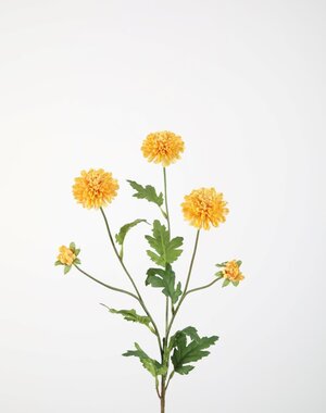Colours & Green Mum Pompon Stem 71cm