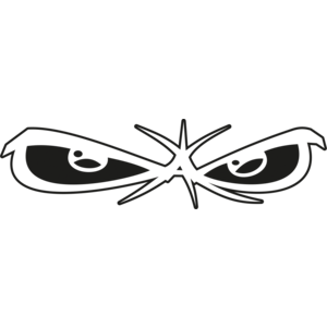 No Fear ogen outline - diapositief