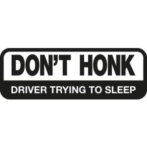 Don't honk