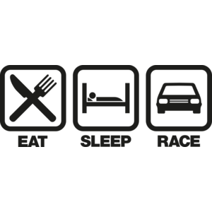 Eat Sleap Race - Pictogram