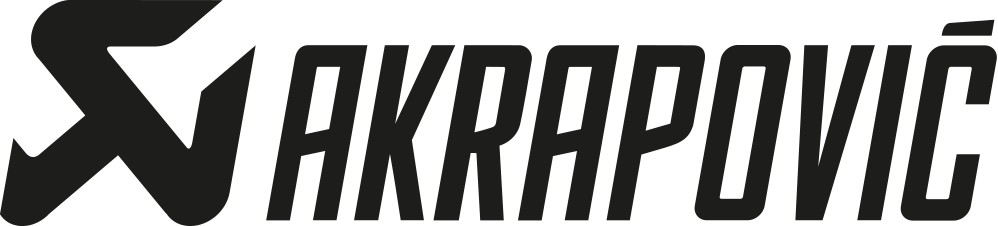 Akrapovic Sticker Aufkleber Schriftzug Hitzebeständig Schwarz/silber75x60mm