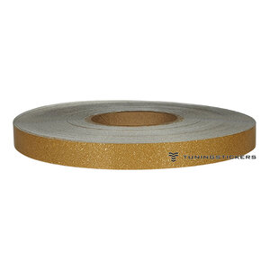 Gold Glitter 13 mm Striping